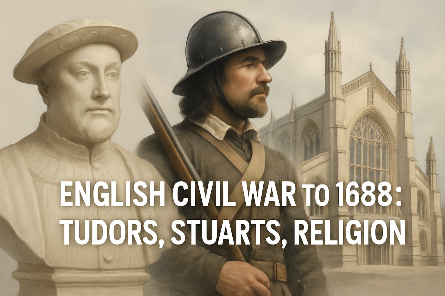 English Civil War to 1688: Tudors, Stuarts, Religion